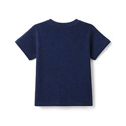 Bonfino 100% Cotton Waffle Knit Structure Fabric Oversized T-Shirt and Shorts Set - Navy Blue