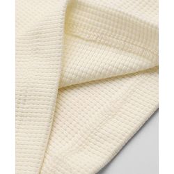 Bonfino Boys 100% Cotton Waffle Structure Fabric Knit Solid Full Sleeves Crew Neck Co-ord T-Shirt and Pajama Night Suit - Off White
