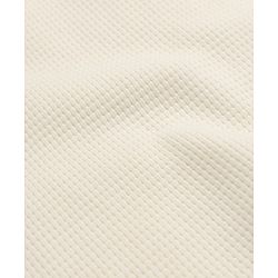 Bonfino Boys 100% Cotton Waffle Structure Fabric Knit Solid Full Sleeves Crew Neck Co-ord T-Shirt and Pajama Night Suit - Off White