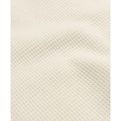 Bonfino Boys 100% Cotton Waffle Structure Fabric Knit Solid Full Sleeves Crew Neck Co-ord T-Shirt and Pajama Night Suit - Off White