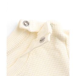 Bonfino 100% Cotton Knit Full Sleeves Co-Ords T-Shirt & Pyjama Night Suit - Offwhite