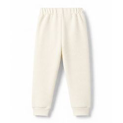 Bonfino 100% Cotton Knit Full Sleeves Co-Ords T-Shirt & Pyjama Night Suit - Offwhite