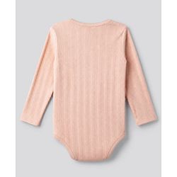 Bonfino 100% Cotton Knit Full Sleeves Floral Printed Onesies Pack of 3 - White & Pink