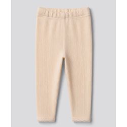 Bonfino 100% Cotton Elastane Knit Leggings With Floral Print Pack of 3 - White, Cream & Peach
