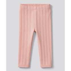 Bonfino 100% Cotton Elastane Knit Leggings With Floral Print Pack of 3 - White, Cream & Peach