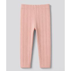 Bonfino 100% Cotton Elastane Knit Leggings With Floral Print Pack of 3 - White, Cream & Peach