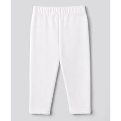 Bonfino Cotton Elastane Knit Full Length Solid Pointelle Leggings Pack of 3 - Peach