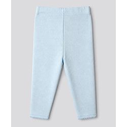 Bonfino Cotton Elastane Knit Full Length Solid Pointelle Leggings Pack of 3 - Peach