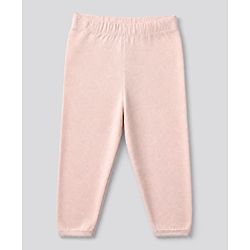 Bonfino Cotton Elastane Knit Full Length Solid Pointelle Leggings Pack of 3 - Peach