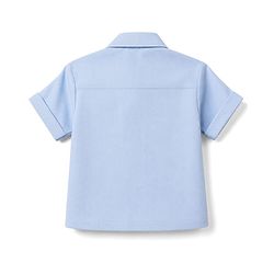 Bonfino Woven 100% Cotton Half Sleeves Shirts & Corduroy Shorts Sets - Light Blue