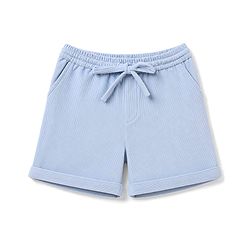 Bonfino Woven 100% Cotton Half Sleeves Shirts & Corduroy Shorts Sets - Light Blue