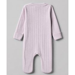 Bonfino 100% Cotton Pointelle Knit Full Sleeves Solid Sleep Suits Pack of 5 - Light Blue Lavender Pink White Cream