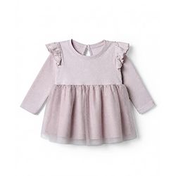 Bonfino Cotton Knit Onesies with Full Sleeves in Purple for New Born