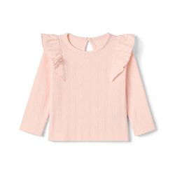 Bonfino 100% Cotton Elastane Knit Full Sleeves T-Shirt & Leggings Set With Headband - Light Pink