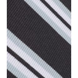 Bonfino Cotton Rib Knit Full Sleeves T-Shirt and Cargo Joggers with Striped Print - Black