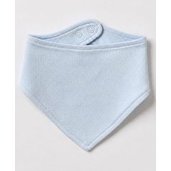 Bonfino Cotton Rib Knit Half Sleeves T-Shirt and Joggers with Bib & Bear Print - Blue