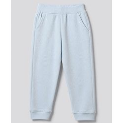 Bonfino Cotton Elastane Rib Knit Solid and Yarn Dyed Henley Full Sleeves Solid T-Shirt and Pajama Night Suit Pack Of 3 - Light Green White Light Blue