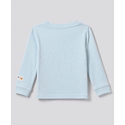 Bonfino Cotton Elastane Rib Knit Solid and Yarn Dyed Henley Full Sleeves Solid T-Shirt and Pajama Night Suit Pack Of 3 - Light Green White Light Blue