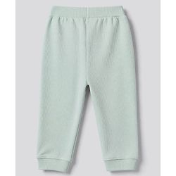 Bonfino Cotton Elastane Rib Knit Solid and Yarn Dyed Henley Full Sleeves Solid T-Shirt and Pajama Night Suit Pack Of 3 - Light Green White Light Blue