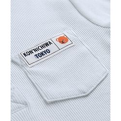 Bonfino Cotton Elastane Rib Knit Solid and Yarn Dyed Henley Full Sleeves Striped T-Shirt and Solid Pajama Night Suit Pack Of 2 - Charcoal Grey & White