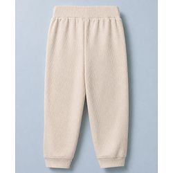 Bonfino Cotton Elastane Rib Knit Solid and Yarn Dyed Henley Full Sleeves T-Shirt and Solid Pyjama Night Suit Pack Of 2 - Beige & Brown