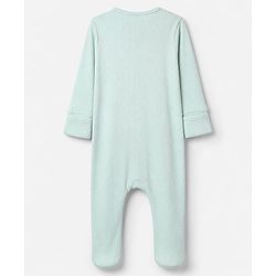 Bonfino Cotton Elastane Rib Knit Yarn Dyed Full Sleeves Striped Front Open Full Length Sleep Suits Pack of 3 in Beige Green Black