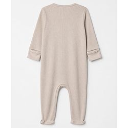 Bonfino Cotton Elastane Rib Knit Yarn Dyed Full Sleeves Striped Front Open Full Length Sleep Suits Pack of 3 in Beige Green Black