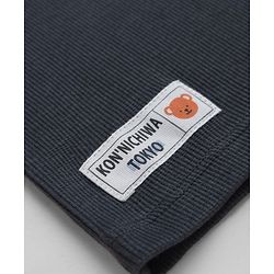 Bonfino Cotton Elastane Lycra Rib Knit Yarn Dyed and Solid T-Shirts with Full Sleeves and Stripes with Konichiwa Tokyo Text Patch Pack of 3 - Grey White