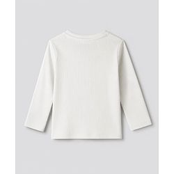 Bonfino Cotton Elastane Lycra Rib Knit Yarn Dyed and Solid T-Shirts with Full Sleeves and Stripes with Konichiwa Tokyo Text Patch Pack of 3 - Grey White