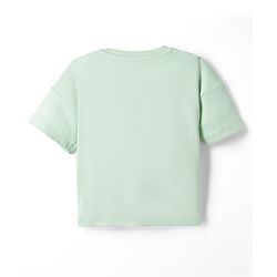Bonfino Disney Interlock Knit T-Shirt with Half Sleeves and Lightning McQueen Print - Sea Green