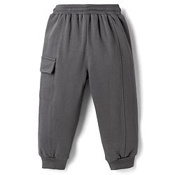 Bonfino Disney Fleece Knit Full Sleeves T-shirts & Joggers Set With Stitch Graphics - Grey
