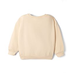 Bonfino Disney Fleece Knit Full Sleeves Sweatshirt and Joggers Set With Mickey Mouse Graphics - Offwhite