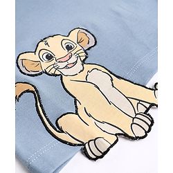 Bonfino Disney Interlock Knit Full Sleeves T-Shirt with Simba Applique - Blue