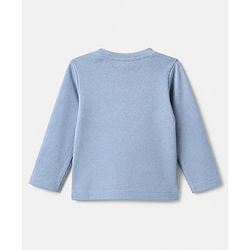 Bonfino Disney Interlock Knit Full Sleeves T-Shirt with Simba Applique - Blue