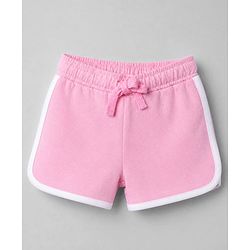 Bonfino Disney 100% Cotton Fleece Knit Full Sleeves Sweatshirt and Shorts Set with Minnie Mouse Graphic - Pink