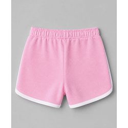 Bonfino Disney 100% Cotton Fleece Knit Full Sleeves Sweatshirt and Shorts Set with Minnie Mouse Graphic - Pink