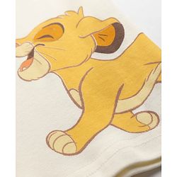 Bonfino Disney 100% Cotton Interlock Knit Full Sleeves T-Shirt & Pyjama Night Suit with Lion King Graphics - Offwhite & Green