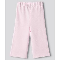 Bonfino 100% Cotton Knit Half Sleeves T-Shirt & Pyjama Night Suit with Heart Applique - White & Light Pink